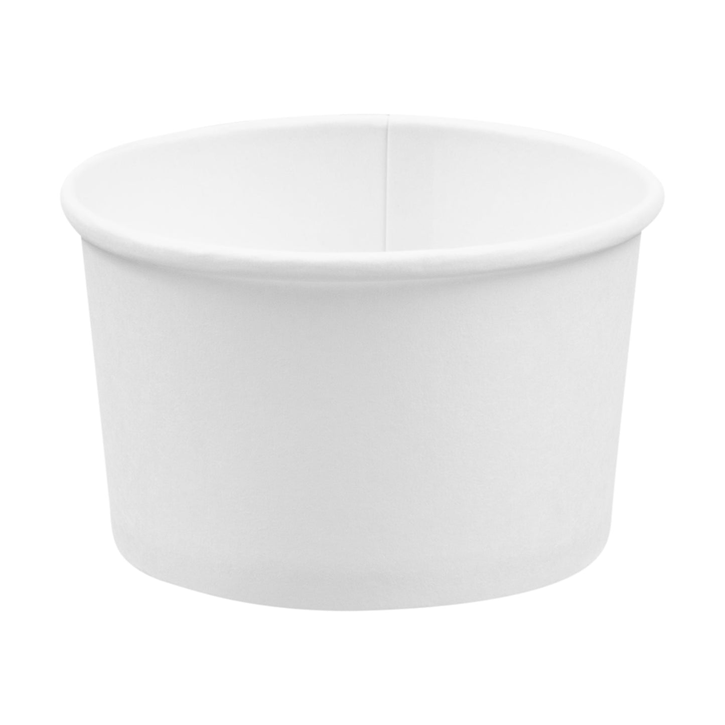 Coppetta 3 oz Round White Paper To Go Cup - 3" x 3" x 1 3/4" - 50 count box