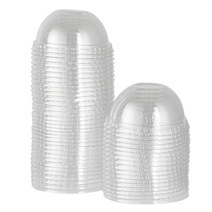 Coppetta Round Clear Plastic To Go Cup Dome Lid - Fits 3 oz - 200 count box