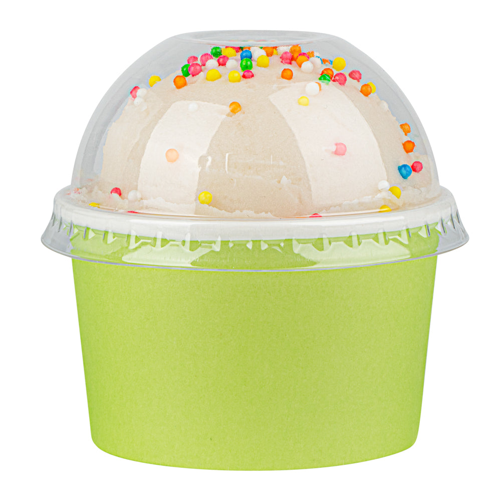 Coppetta Round Clear Plastic To Go Cup Dome Lid - Fits 3 oz - 200 count box