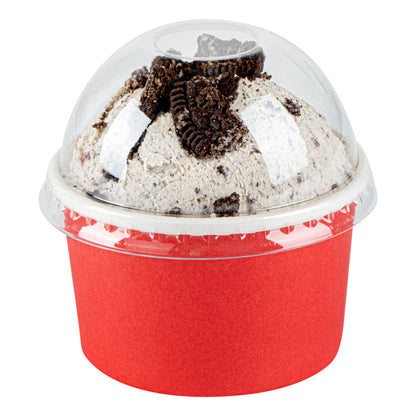 Coppetta Round Clear Plastic To Go Cup Dome Lid - Fits 3 oz - 200 count box