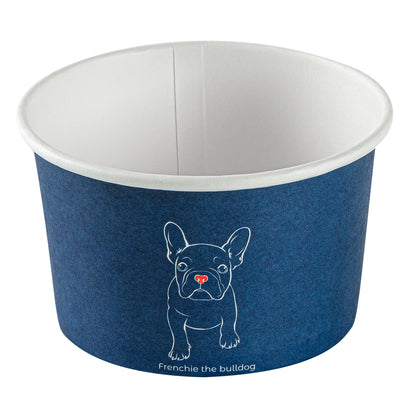 Coppetta 5 oz Round Frenchie Paper To Go Cup - 3 1/4" x 3 1/4" x 2" - 50 count box