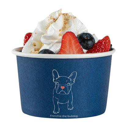 Coppetta 5 oz Round Frenchie Paper To Go Cup - 3 1/4" x 3 1/4" x 2" - 50 count box