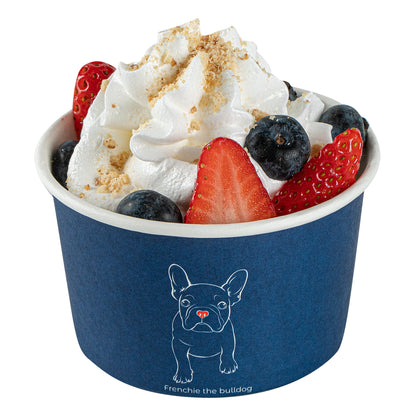 Coppetta 5 oz Round Frenchie Paper To Go Cup - 3 1/4" x 3 1/4" x 2" - 200 count box