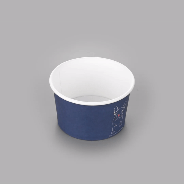 Coppetta 5 oz Round Frenchie Paper To Go Cup - 3 1/4" x 3 1/4" x 2" - 200 count box
