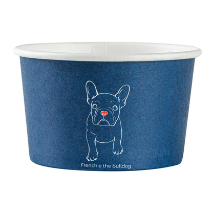 Coppetta 5 oz Round Frenchie Paper To Go Cup - 3 1/4" x 3 1/4" x 2" - 200 count box