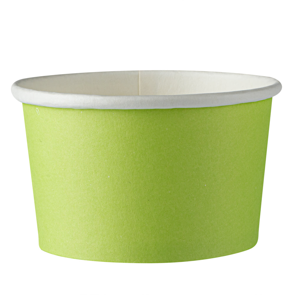 Coppetta 5 oz Round Eco Green Paper To Go Cup - 3 1/4" x 3 1/4" x 2" - 200 count box