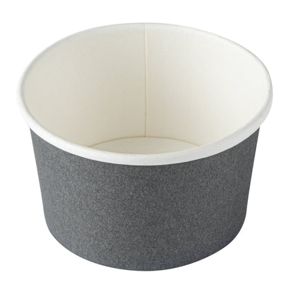Coppetta 5 oz Round Gray Paper To Go Cup - 3 1/4" x 3 1/4" x 2" - 50 count box