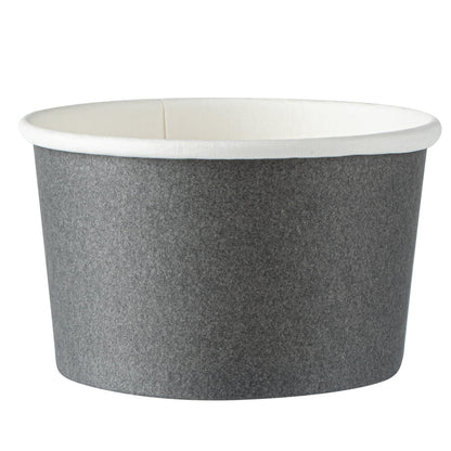 Coppetta 5 oz Round Gray Paper To Go Cup - 3 1/4" x 3 1/4" x 2" - 50 count box