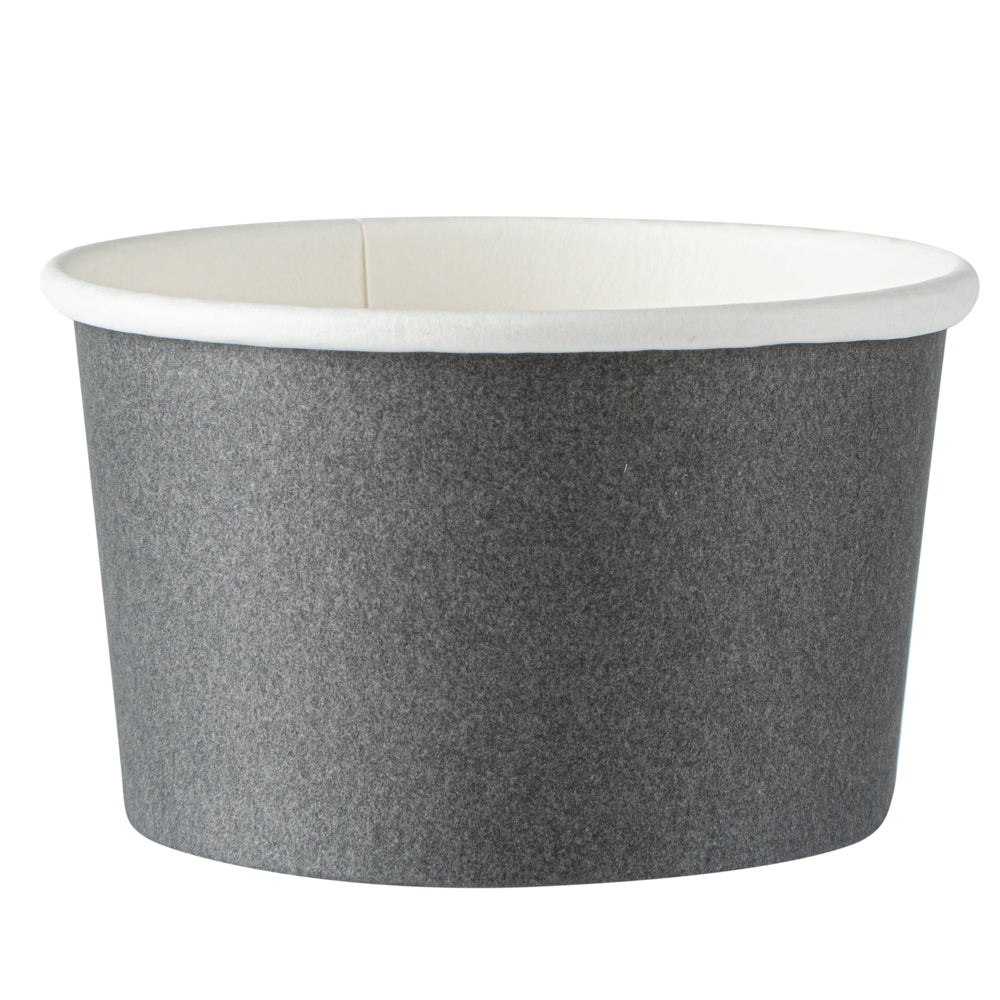 Coppetta 5 oz Round Gray Paper To Go Cup - 3 1/4" x 3 1/4" x 2" - 200 count box