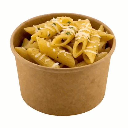 Coppetta 5 oz Round Kraft Paper To Go Cup - 3 1/4" x 3 1/4" x 2" - 200 count box