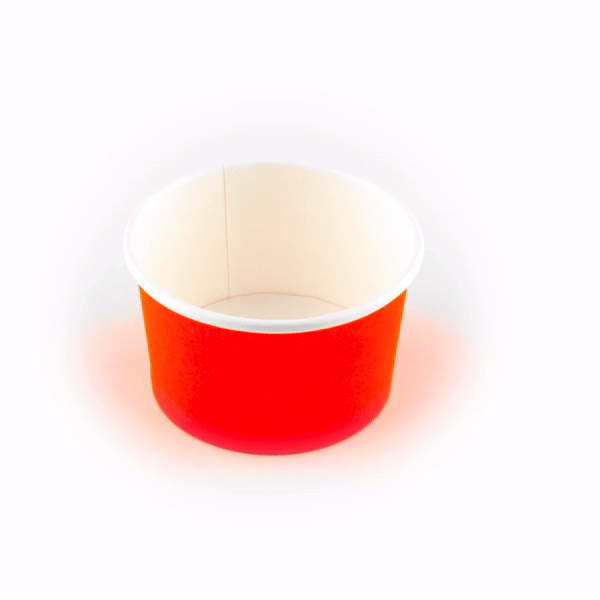Coppetta 5 oz Round Red Paper To Go Cup - 3 1/4" x 3 1/4" x 2" - 200 count box