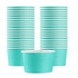 Coppetta 5 oz Round Turquoise Paper To Go Cup - 3 1/4" x 3 1/4" x 2" - 50 count box