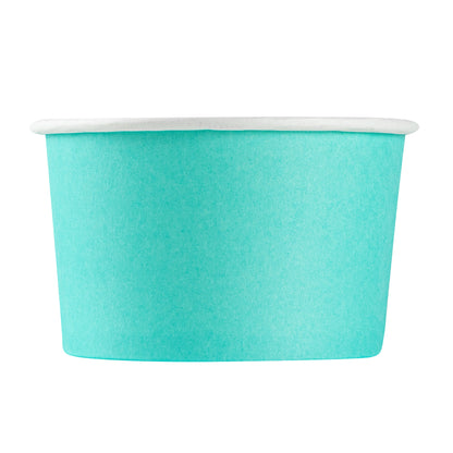 Coppetta 5 oz Round Turquoise Paper To Go Cup - 3 1/4" x 3 1/4" x 2" - 200 count box
