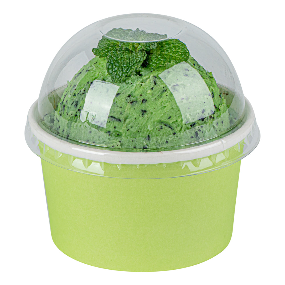 Coppetta Round Clear Plastic To Go Cup Dome Lid - Fits 5 oz - 50 count box