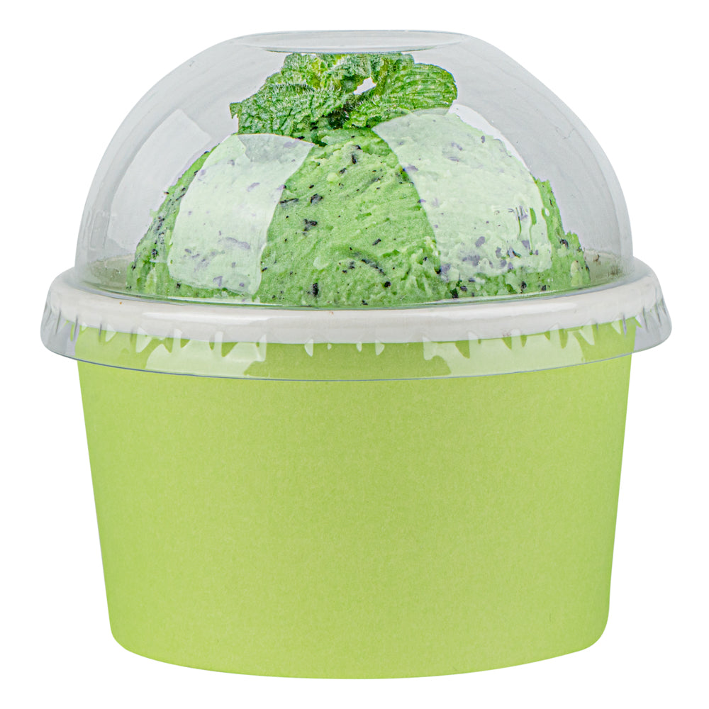 Coppetta Round Clear Plastic To Go Cup Dome Lid - Fits 5 oz - 50 count box