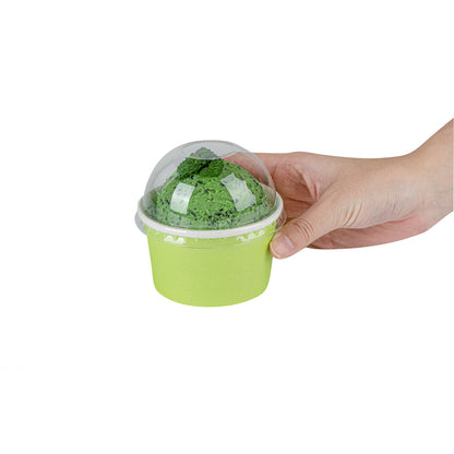 Coppetta Round Clear Plastic To Go Cup Dome Lid - Fits 5 oz - 50 count box