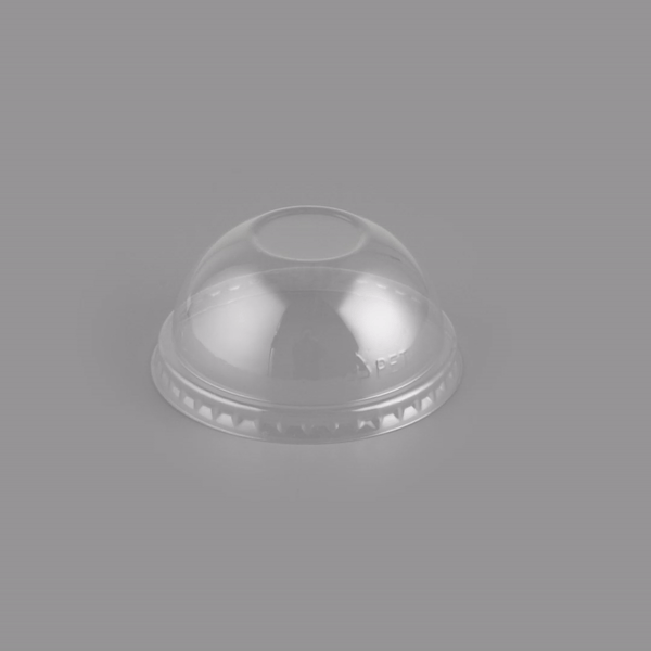 Coppetta Round Clear Plastic To Go Cup Dome Lid - Fits 5 oz - 200 count box