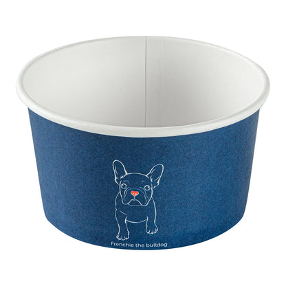 Coppetta 8 oz Round Frenchie Paper To Go Cup - 3 3/4" x 3 3/4" x 2 1/4" - 200 count box