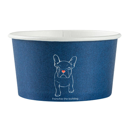 Coppetta 8 oz Round Frenchie Paper To Go Cup - 3 3/4" x 3 3/4" x 2 1/4" - 200 count box