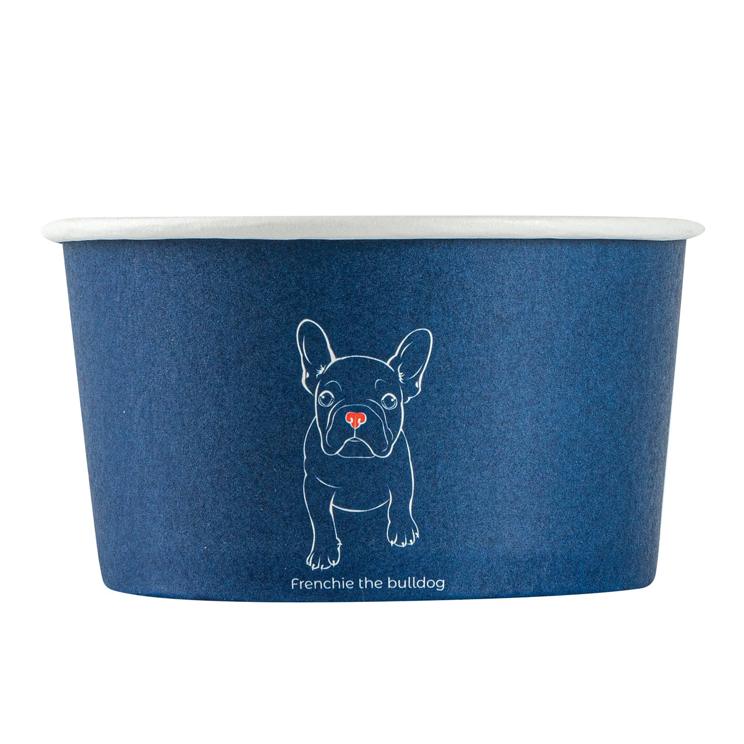 Coppetta 8 oz Round Frenchie Paper To Go Cup - 3 3/4" x 3 3/4" x 2 1/4" - 200 count box