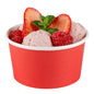 Coppetta 8 oz Round Red Paper To Go Cup - 3 3/4" x 3 3/4" x 2 1/4" - 50 count box