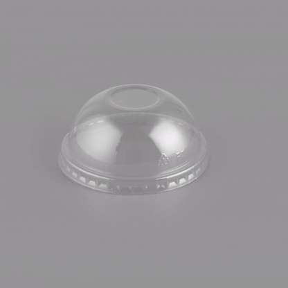 Coppetta Round Clear Plastic To Go Cup Dome Lid - Fits 8 oz - 50 count box