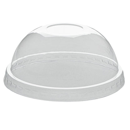 Coppetta Round Clear Plastic To Go Cup Dome Lid - Fits 8 oz - 200 count box