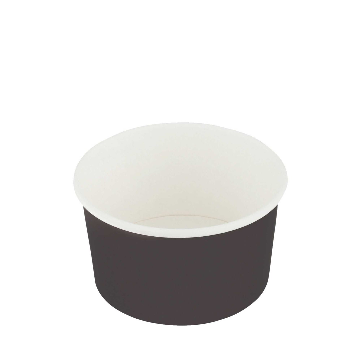 Coppetta 12 oz Round Black Paper To Go Cup - 4" x 4" x 2 1/4" - 50 count box