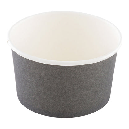 Coppetta 12 oz Round Gray Paper To Go Cup - 4" x 4" x 2 1/4" - 50 count box