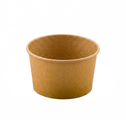 Coppetta 12 oz Round Kraft Paper To Go Cup - 4" x 4" x 2 1/4" - 200 count box