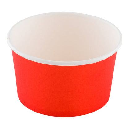 Coppetta 12 oz Round Red Paper To Go Cup - 4" x 4" x 2 1/4" - 50 count box