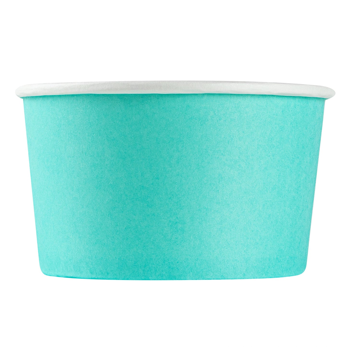 Coppetta 12 oz Round Turquoise Paper To Go Cup - 4" x 4" x 2 1/4" - 50 count box