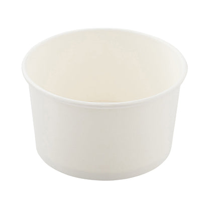 Coppetta 12 oz Round White Paper To Go Cup - 4" x 4" x 2 1/4" - 50 count box