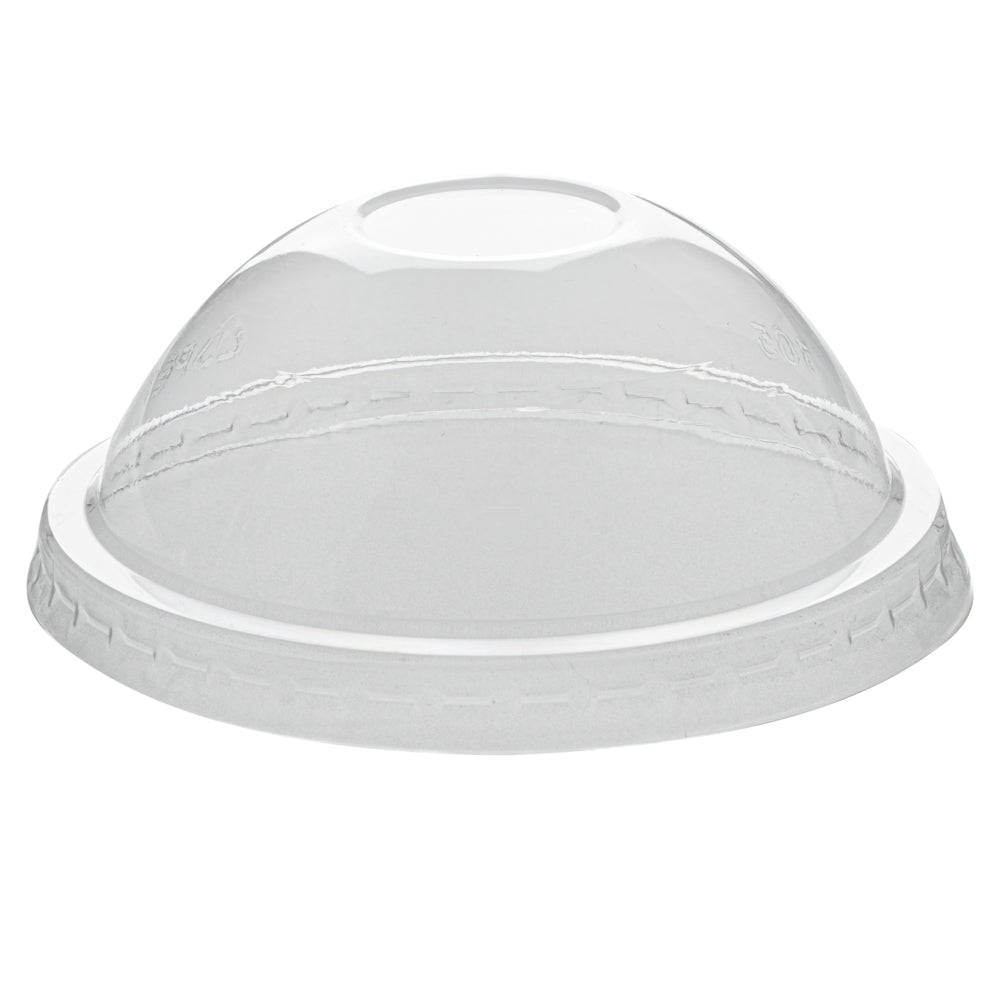 Coppetta Round Clear Plastic To Go Cup Dome Lid - Fits 12 oz - 50 count box
