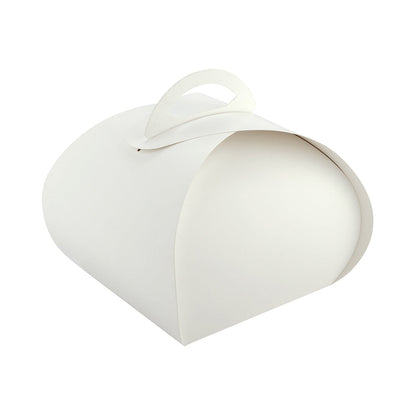 Ingenero White Paper Small Lunch and Cake Box - 6 1/2" x 6 1/2" x 6 1/2" - 100 count box