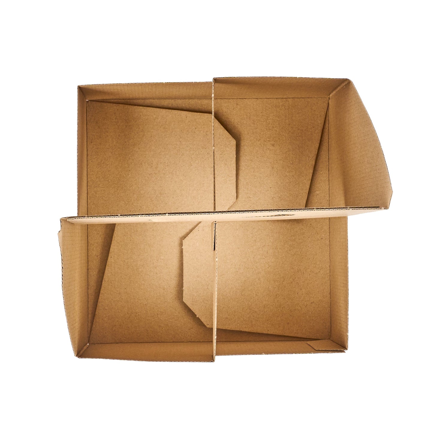 Restpresso Kraft Paper Altalena Drink Carrier - Fits 4 Cups - 7 1/4" x 7 1/4" x 9 1/4" - 100 count box
