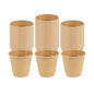 Restpresso 8 oz Kraft Paper Coffee Cup - Double Wall - 3 1/2" x 3 1/2" x 3 1/4" - 500 count box