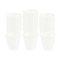 Restpresso 8 oz White Paper Coffee Cup - Double Wall - 3 1/2" x 3 1/2" x 3 1/4" - 500 count box