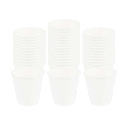 Restpresso 8 oz White Paper Coffee Cup - Double Wall - 3 1/2" x 3 1/2" x 3 1/4" - 25 count box