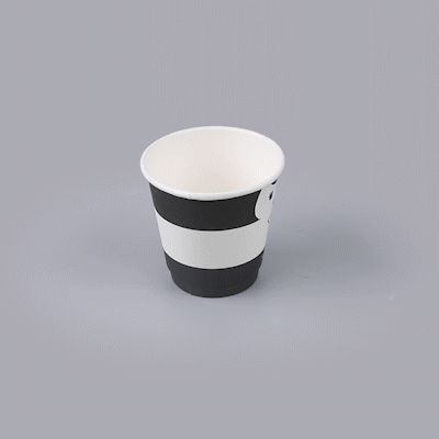 Restpresso 8 oz Madame Paper Coffee Cup - Double Wall - 3 1/2" x 3 1/2" x 3 1/4" - 500 count box