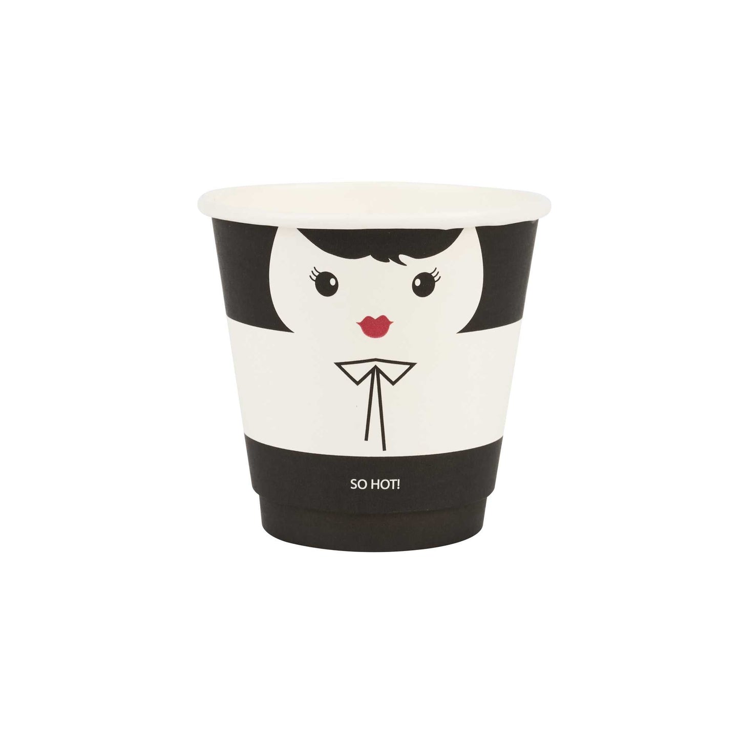 Restpresso 8 oz Madame Paper Coffee Cup - Double Wall - 3 1/2" x 3 1/2" x 3 1/4" - 500 count box