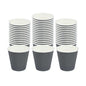Restpresso 8 oz Gray Paper Coffee Cup - Ripple Wall - 3 1/2" x 3 1/2" x 3 1/4" - 25 count box