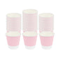 Restpresso 8 oz Light Pink Paper Coffee Cup - Ripple Wall - 3 1/2" x 3 1/2" x 3 1/4" - 500 count box
