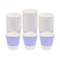 Restpresso 8 oz Light Purple Paper Coffee Cup - Ripple Wall - 3 1/2" x 3 1/2" x 3 1/4" - 25 count box