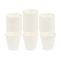 Restpresso 8 oz White Paper Coffee Cup - Ripple Wall - 3 1/2" x 3 1/2" x 3 1/4" - 500 count box