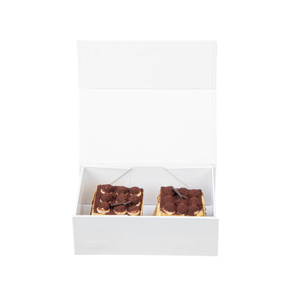 Cater Tek Rectangle White Paper Small Tic Tac Box - Magnetic - 7" x 4" x 2 3/4" - 10 count box