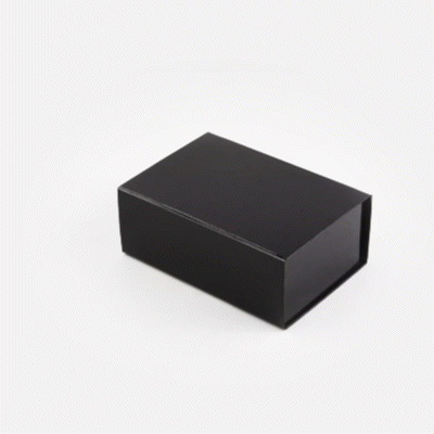 Cater Tek Rectangle Black Paper Medium Tic Tac Box - Magnetic - 9" x 6" x 3 1/2" - 10 count box