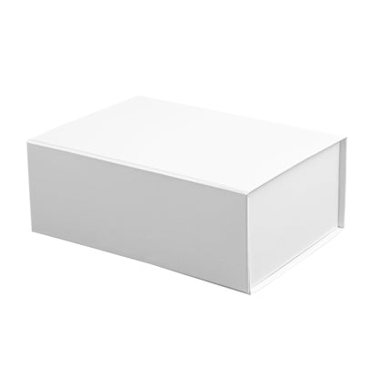 Cater Tek Rectangle White Paper Medium Tic Tac Box - Magnetic - 9" x 6" x 3 1/2" - 10 count box