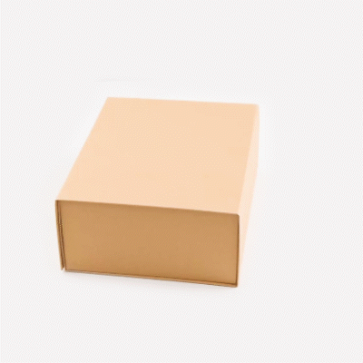 Cater Tek Rectangle Kraft Paper Large Tic Tac Box - Magnetic - 10 1/2" x 8" x 4" - 10 count box