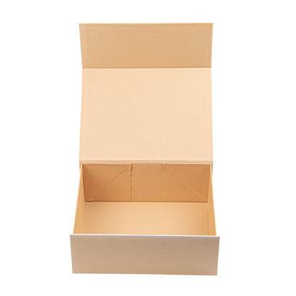 Cater Tek Rectangle Kraft Paper Large Tic Tac Box - Magnetic - 10 1/2" x 8" x 4" - 10 count box